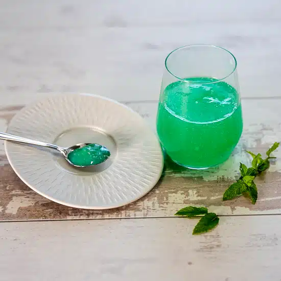 EAU GÉLIFIÉE ÉDULCORÉE – 30 G, MENTHE
